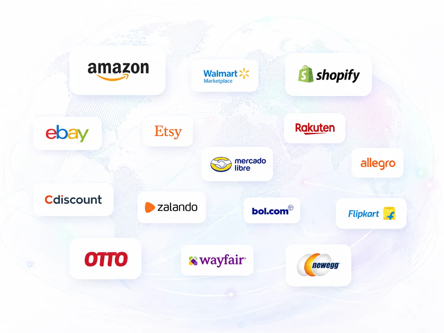 Collect product data from marketplaces and online stores including Amazon, Walmart, Shopify, Etsy, and eBay